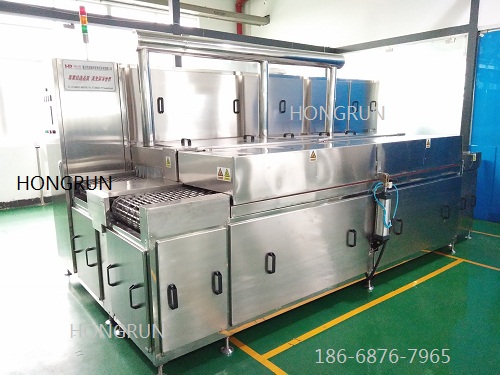 通過式零部件噴淋清洗干燥機(jī)，燃油泵部件清洗機(jī)